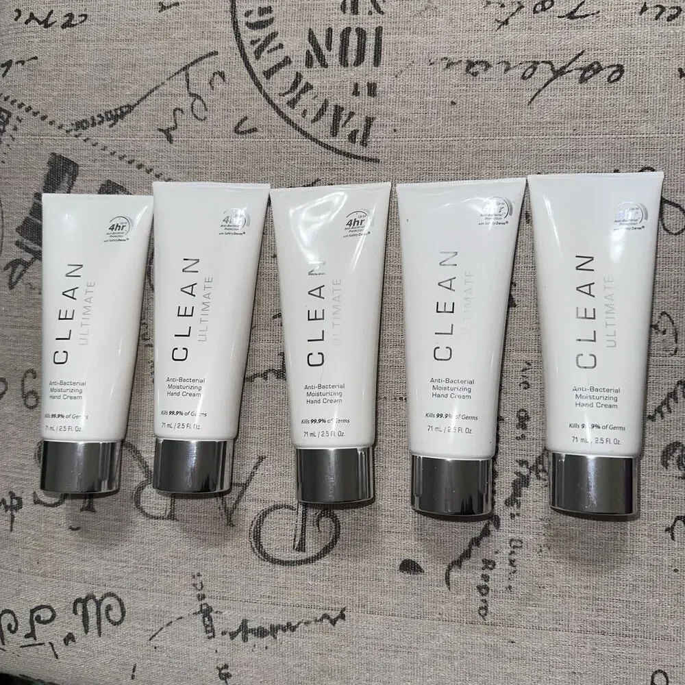 NEW CLEAN Lot Of 5 Tubes ULTIMATE Moisturizer Sanitation Hand Cream 2.5 Oz